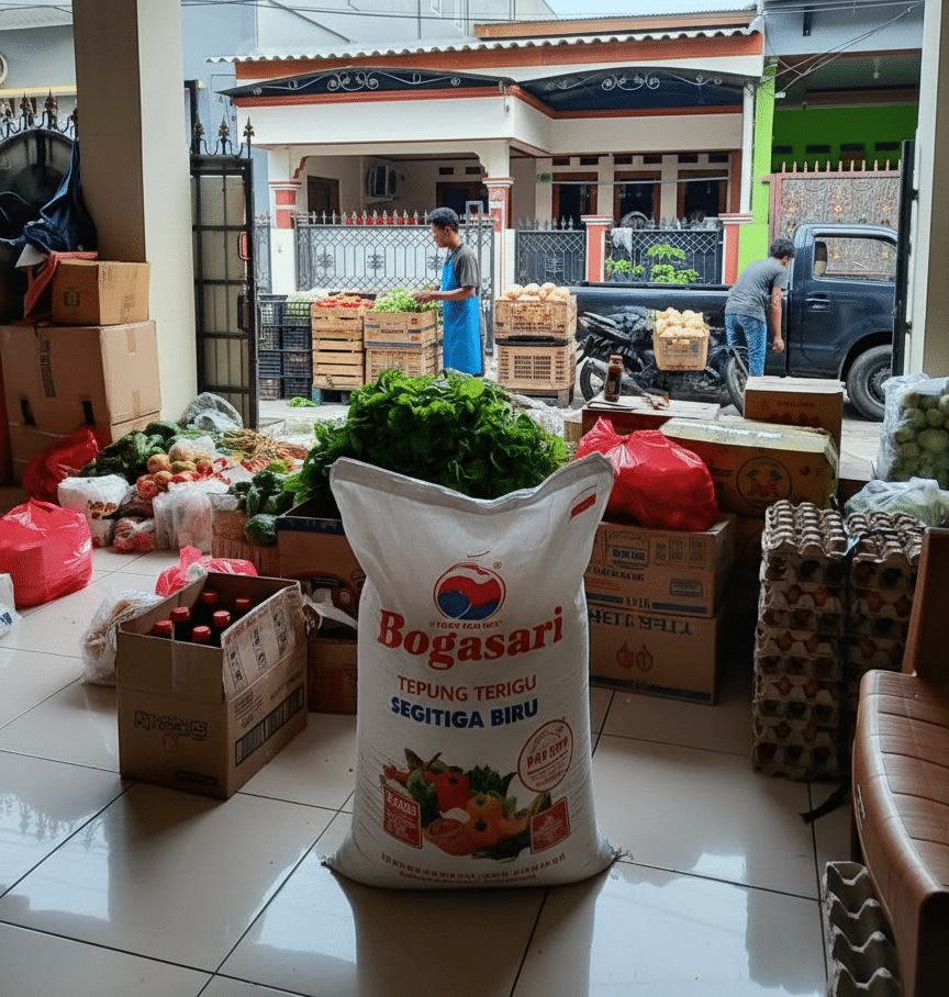 Paket Kebutuhan Dapur dan Sembako dalam Jumlah Besar Tepung Sayuran Telur Minuman Botol Kustom Manual Sedang e1762847783643